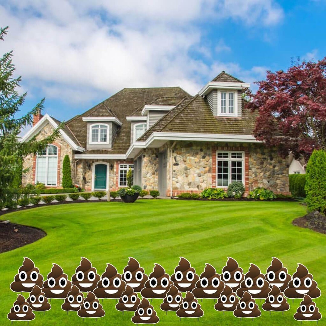 Poop Emoji Accessories 26pc Yard Sign Set Etsy