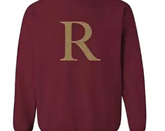 R Crewneck Sweatshirt - Maroon & Gold