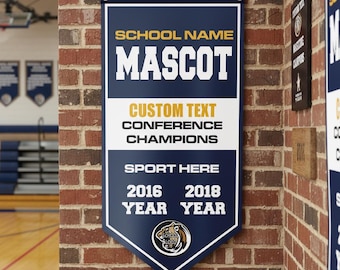 Custom Vertical Championship Team Vinyl Banners