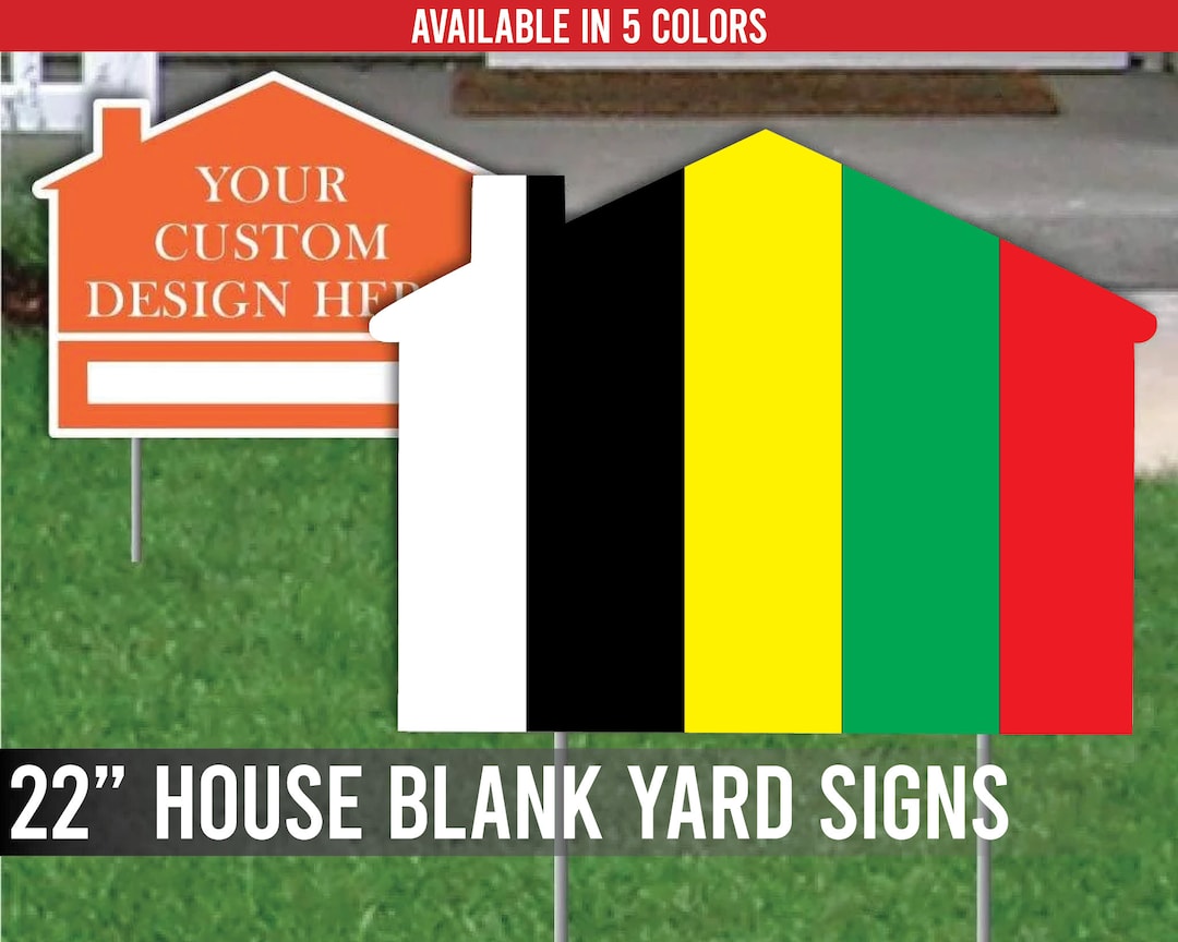 22 House Corrugated Plastic Yard Sign Blanks, Set of 10 - Etsy