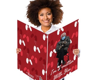 36" Jumbo Valentines Day Card: I Am S-Mitten With You with Envelope | Giant Greeting Card | Big Funny Card