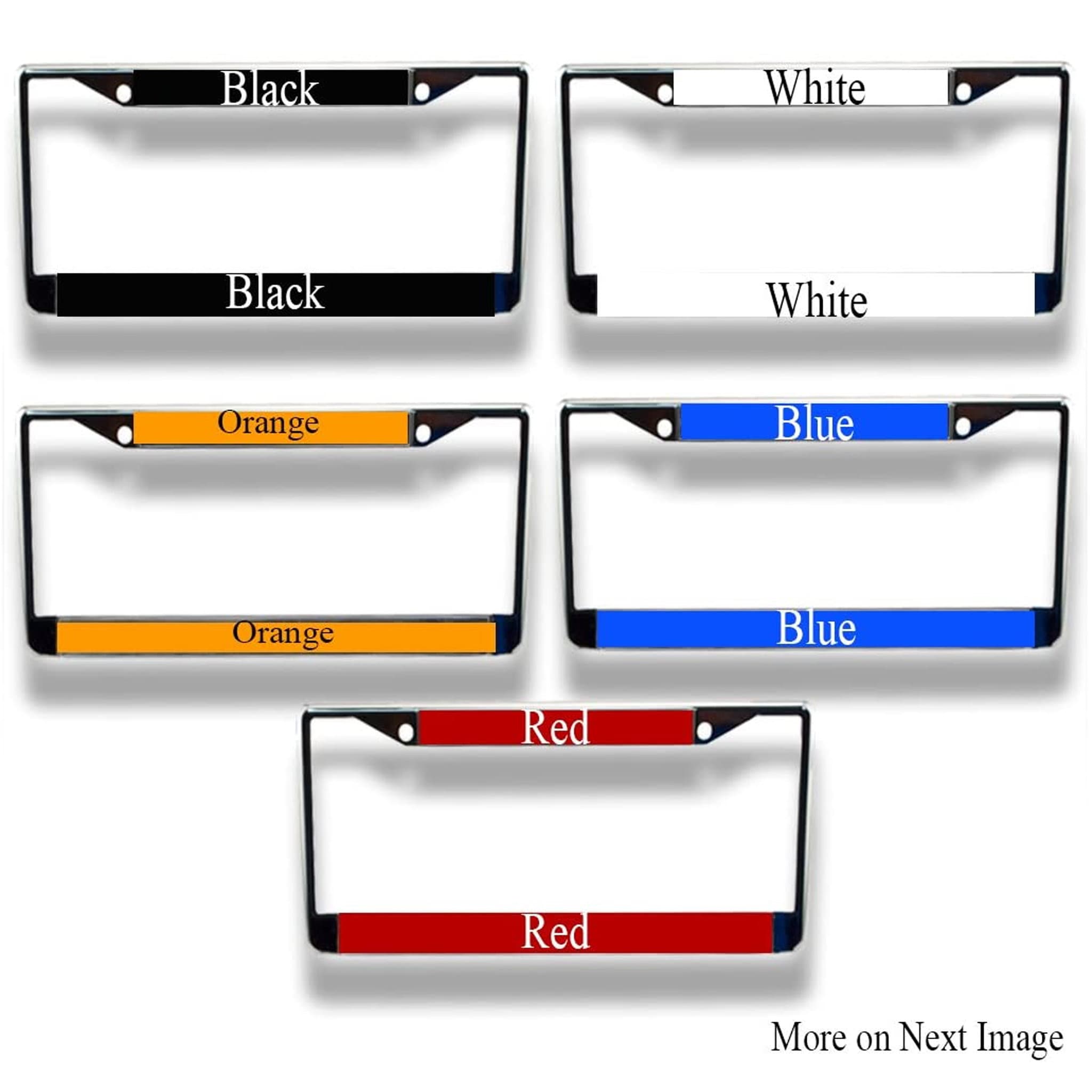 Custom License Plate Frame Choose Color and Font Etsy