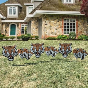 Tiger Mascot Accessories, Back to School Yard Sign Set, Small & Large Sets available