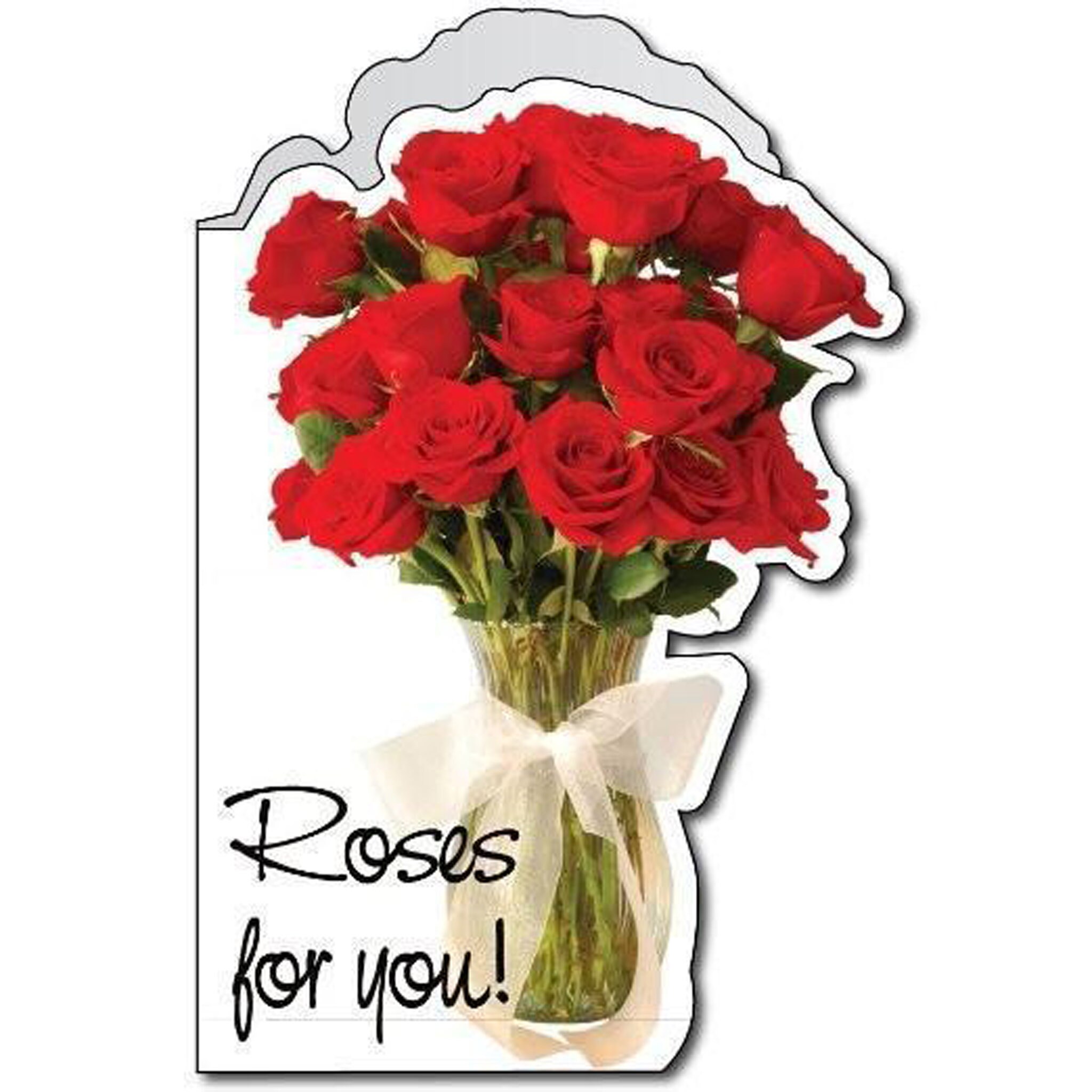 Jumbo Greeting Card Rose Bouquet with Envelope 24in x 36in Etsy