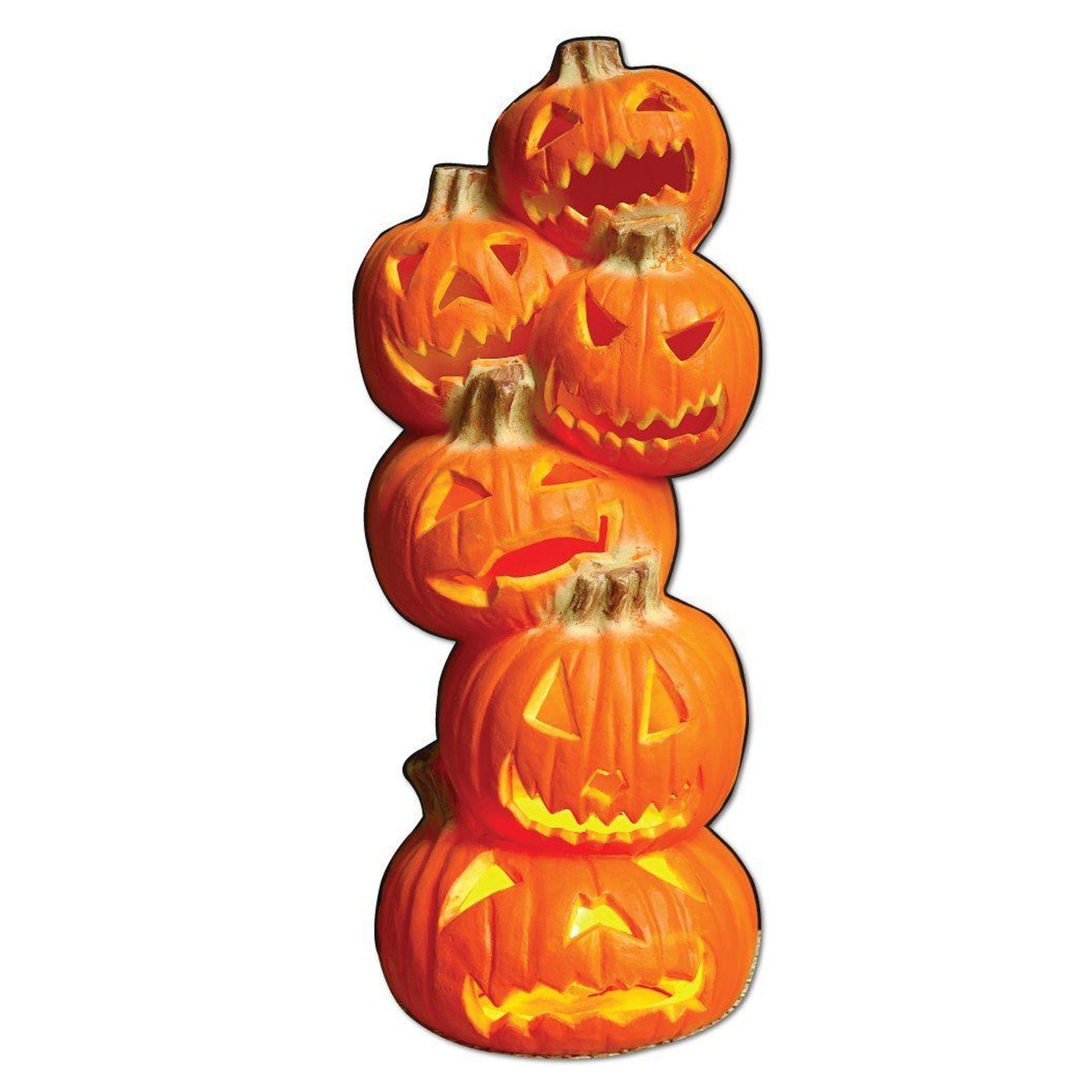 6' Tall Stacked Jack O Lanterns, Halloween Yard Art, Lawn Sign - Etsy