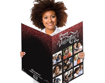 3-Foot Valentine Card: Custom 9-Photo Greeting Card (24x36 Inches)