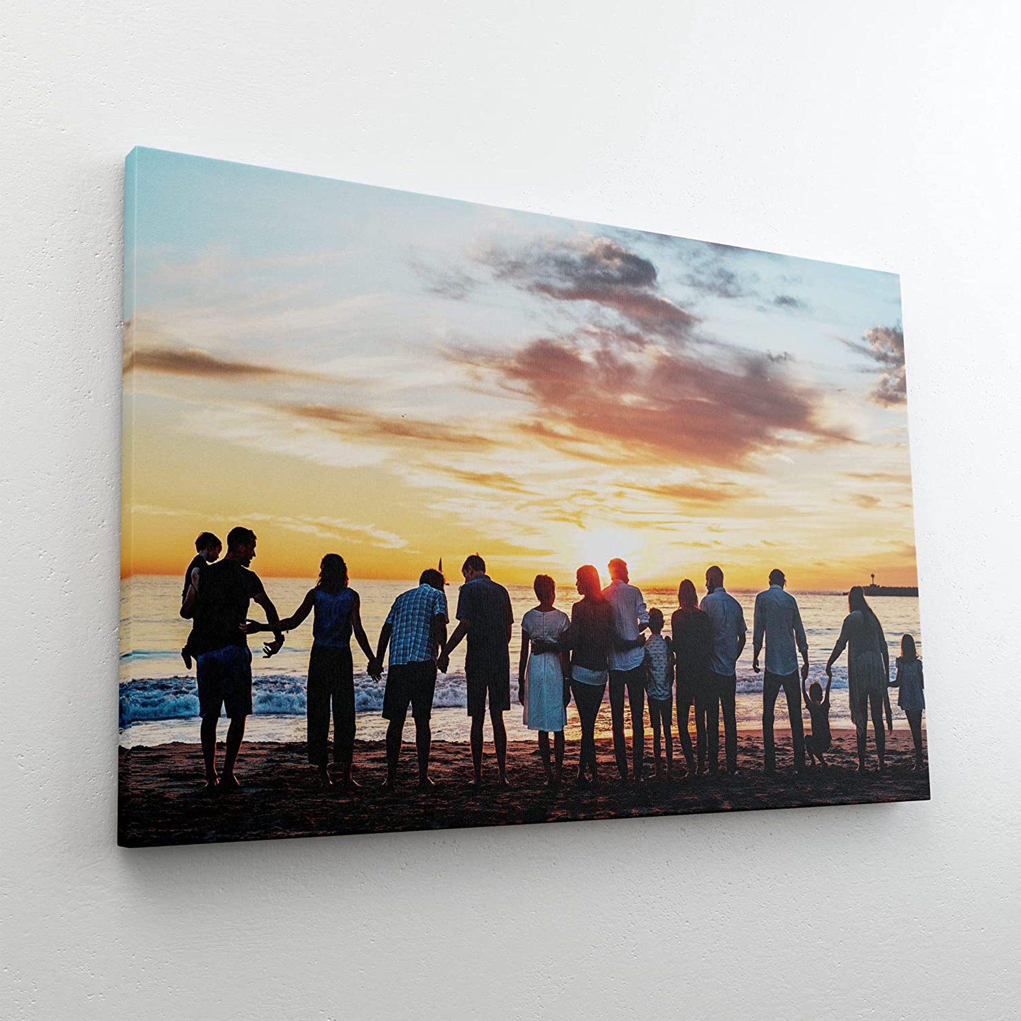 Custom Canvas Prints with Your Photos - Personalized Photo Gifts Framed Canvas Wall Art - Floating Frames & Gift Wrapping Available (8 Wx6 H)