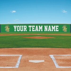 50FT Outfield Baseball Fence Banner 5x50 Feet Baseball Field Mesh Windscreen Personalized Team Name, Logo, and Colors