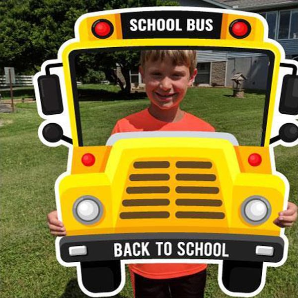 School Bus Photo Frame Etsy