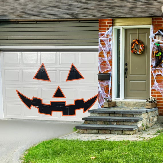 Jack-o-lantern Garage Door Magnet Set: Halloween Outdoor