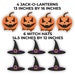 Jack O Lantern & Witch Hat Pathway Markers 10pc Halloween - Etsy
