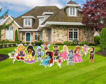 Medieval Character Accessories, 13pc Halloween or Birthday Yard Card Lawn Sign Set