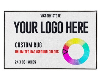 Custom Business Logo Commercial Doormat, 24” x 36” or 36" x 60"