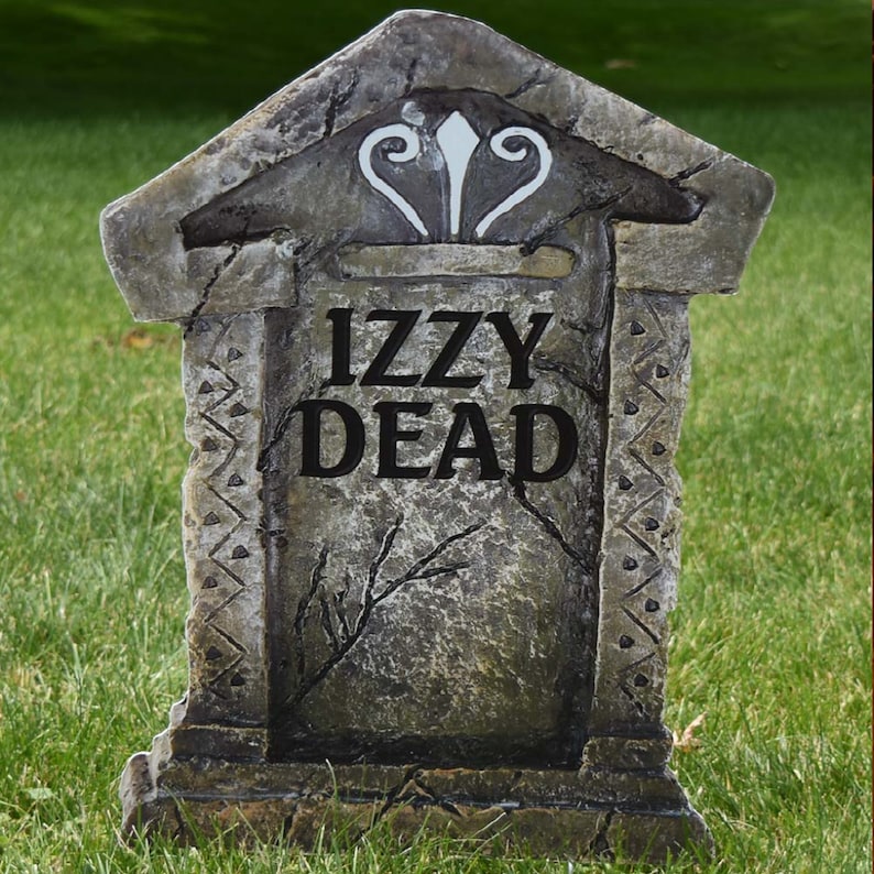 Serial Killer Tombstones, 6pc Halloween Yard Art, Yard Card Lawn Sign Set image 2