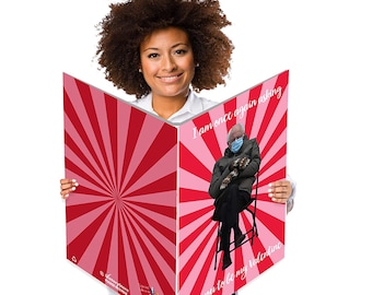 36" Jumbo Valentines Day Card: I Am Once Again Asking For You To Be My Valentine with Envelope | Giant Greeting Card | Big Funny Card