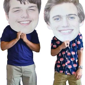 35" Big Fat Head Cutouts | Personalized Big Head Face Cutout | Fun Party Decoration for Birthdays, Graduations, Bachelorette, Sports Events