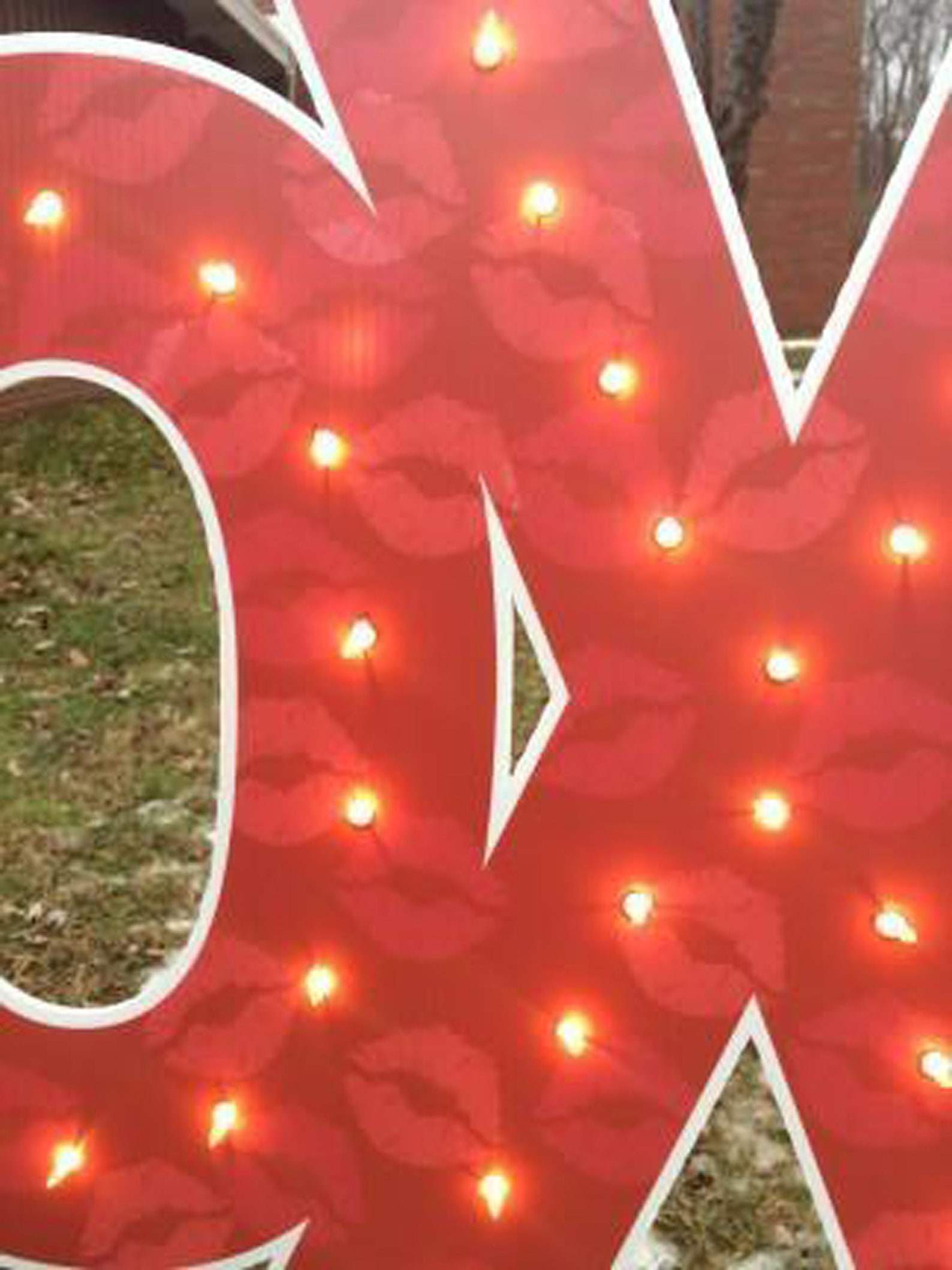 Lightup XoXo Yard Sign Lawn Decoration Etsy
