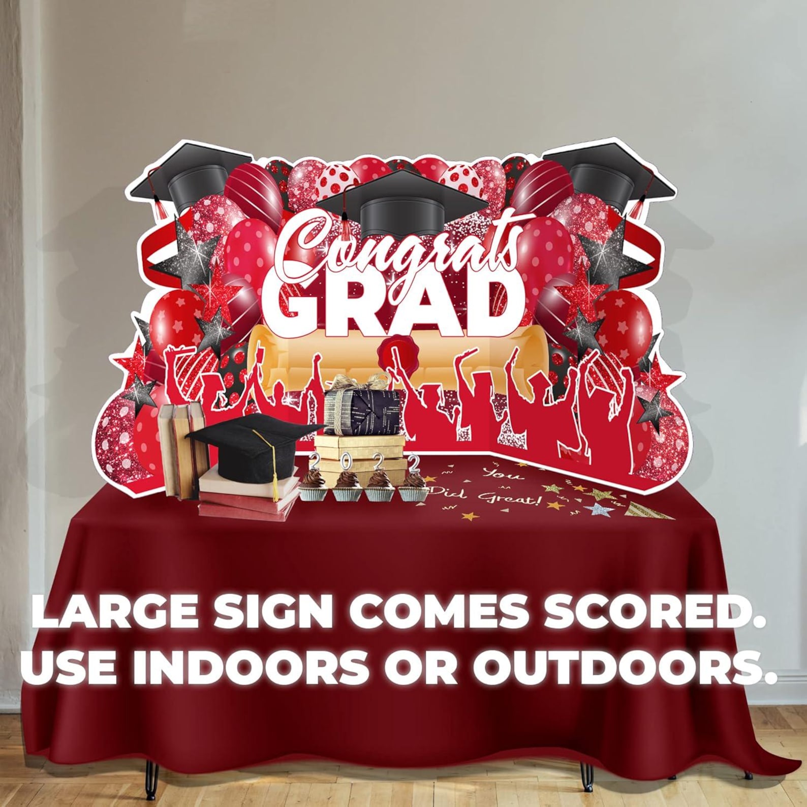 Congrats Grad Lawn Sign: Outdoor Graduation Party Decorations - Etsy