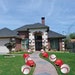 Baseballs and Helmets Pathway Markers, 10pc Yard Decor Set 