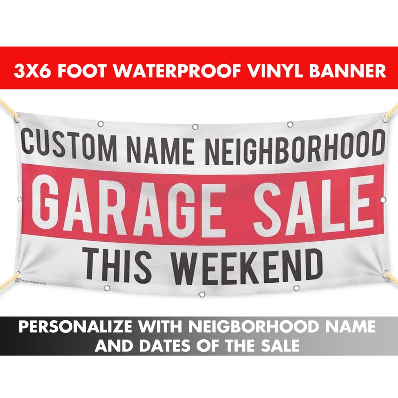 Custom Garage Banner – Personalized Vinyl Sign, 3x6 Ft - Etsy