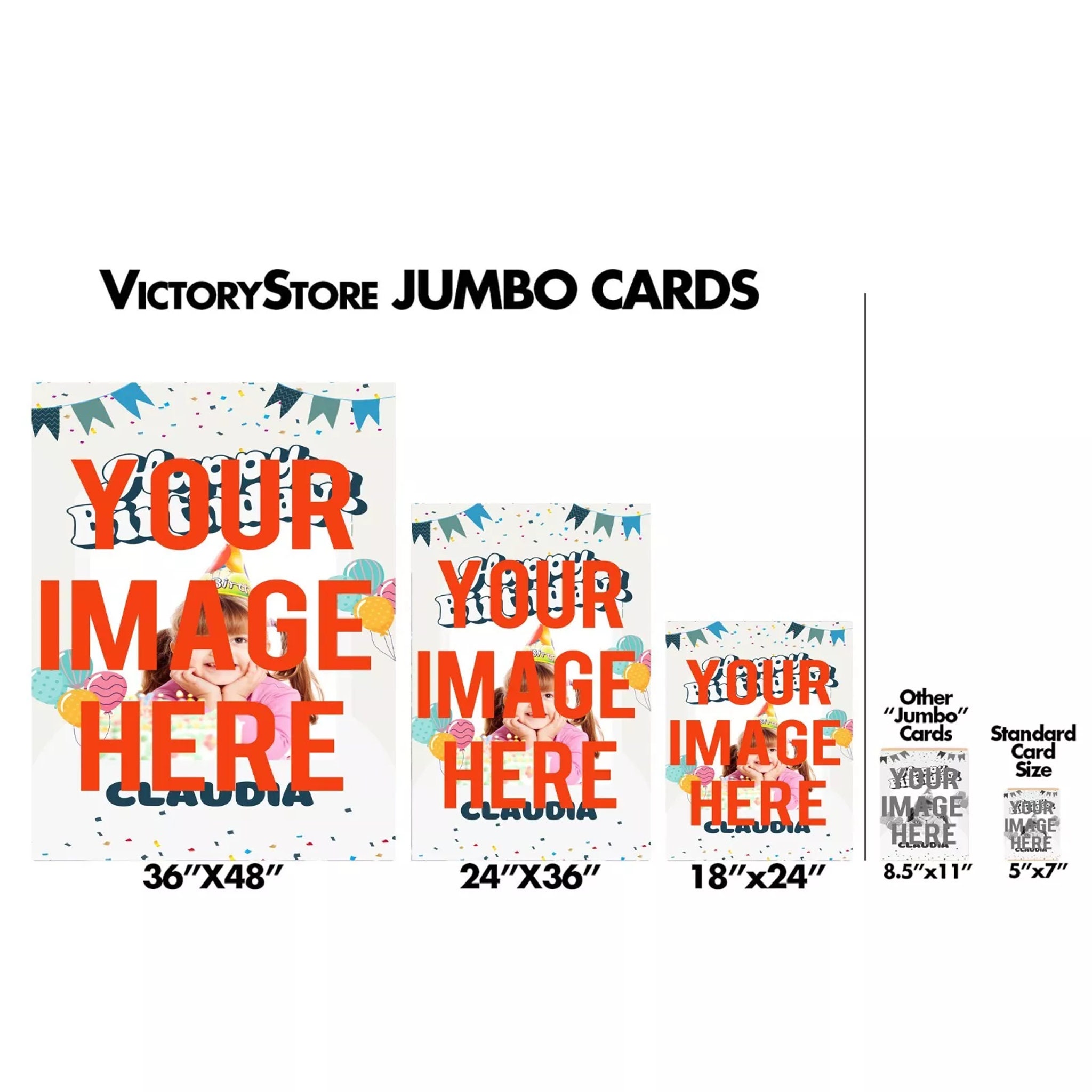 Jumbo Custom Photo Card: Personalized Giant Greeting Card - Etsy