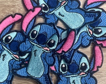 Lilo And Stitch Sitting Full Body Embroidered Iron On Patch