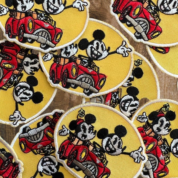 Runaway Railway Patch Mickey and Minnie Mouse IRON ON PATCHE