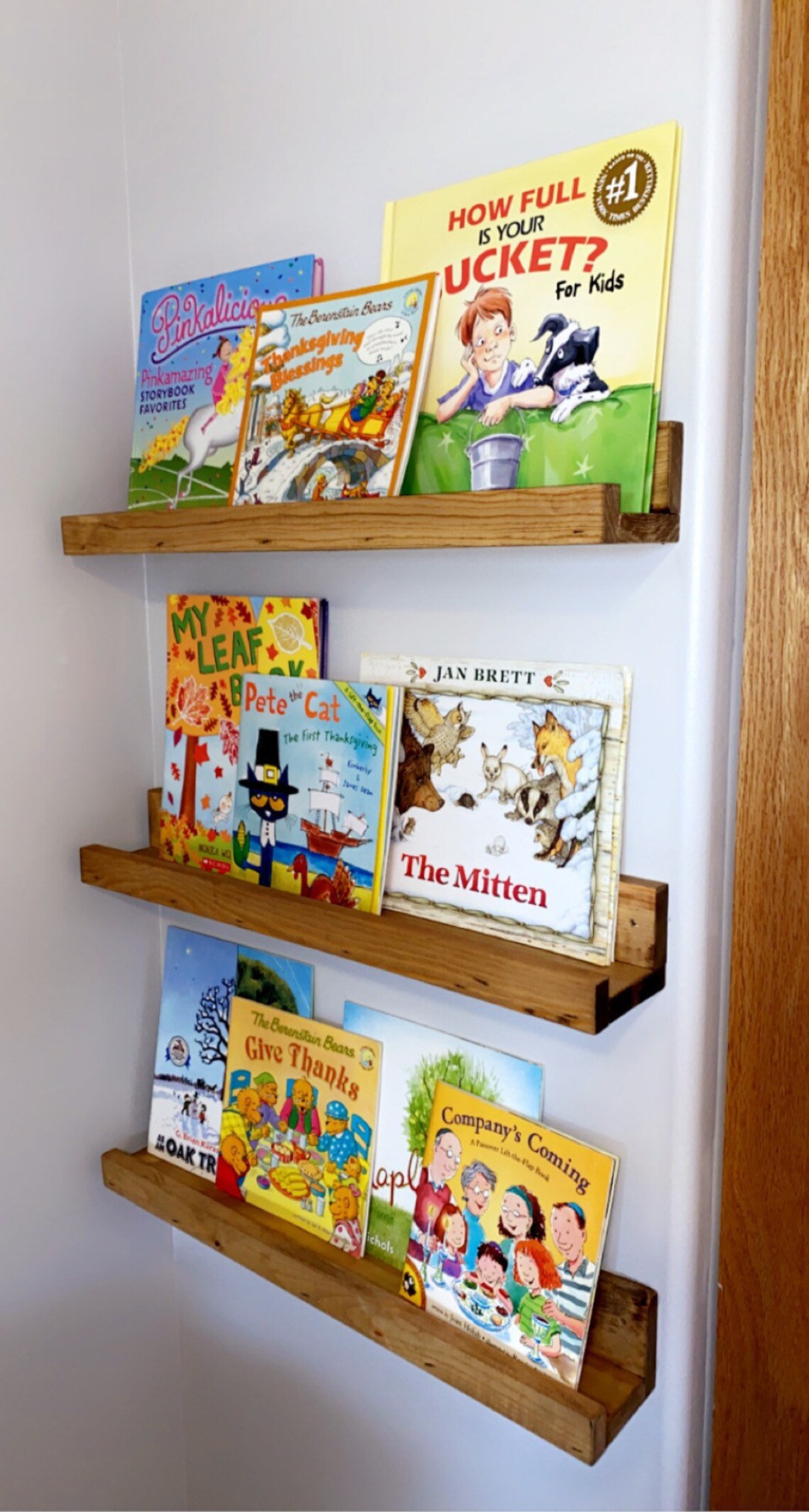 Bookshelf Rustic Shelves Nursery Wall Shelves Floating Etsy