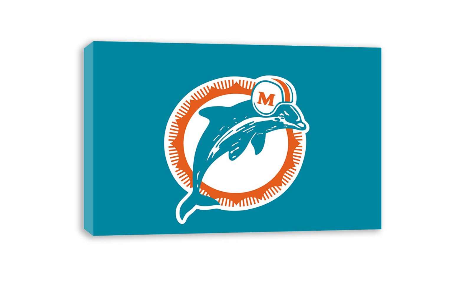Miami dolphins Canvas Wall Art Etsy