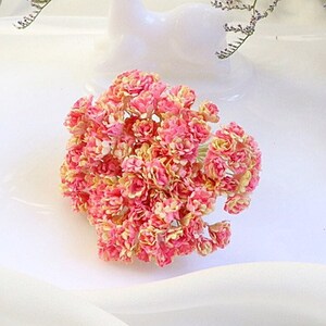 100 pezzi da 10 mm. Gypsophila di carta di gelso, fiori di carta in miniatura, Gypsophila di carta di gelso, Gypsophila in miniatura, idea per artigianato fai da te
