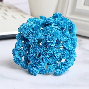 100 pezzi da 10 mm. Gypsophila di carta di gelso, fiori di carta in miniatura, Gypsophila di carta di gelso, Gypsophila in miniatura, idea per artigianato fai da te
