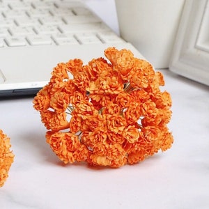100 pezzi da 10 mm. Gypsophila di carta di gelso, fiore di carta in miniatura, Gypsophila di carta di gelso, Gypsophila in miniatura, Idea artigianato fai da te