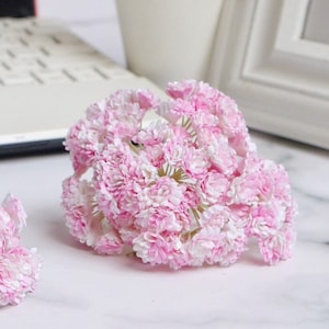 100 pièces, 10 mm. Gypsophile en papier de mûrier, Fleur en papier miniature, Gypsophile en papier de mûrier, Gypsophile miniature, idée de travaux manuels