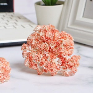100 pezzi da 10 mm di carta di gelso, fiori di carta in miniatura, gypsophila di carta di gelso, gypsophila in miniatura, idea per artigianato fai da te