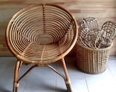 Handmade Rattan Bamboo Chair, Rattan Furniture, Rattan chair, Mid Century chair, Modern chair, Wicker chair, Rattan arm chair