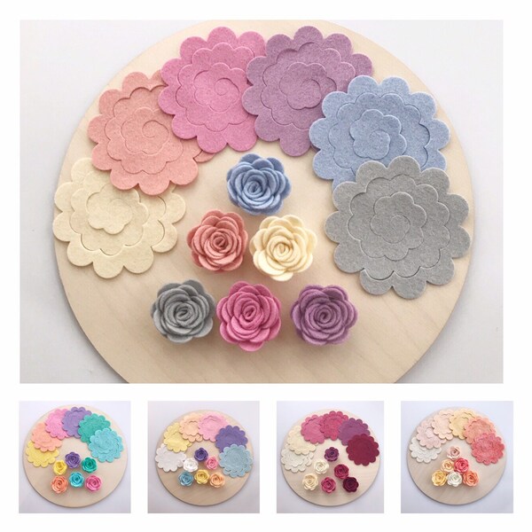 Felt Flower Die Cut Etsy