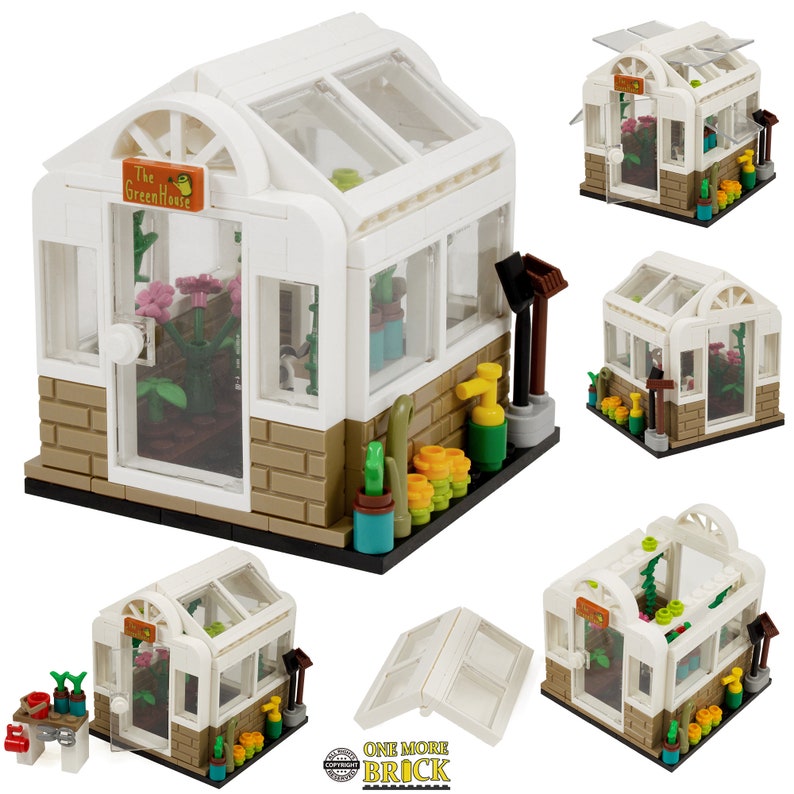Greenhouse Garden Plant Shed Custom Kit Made With Real LEGO Etsy