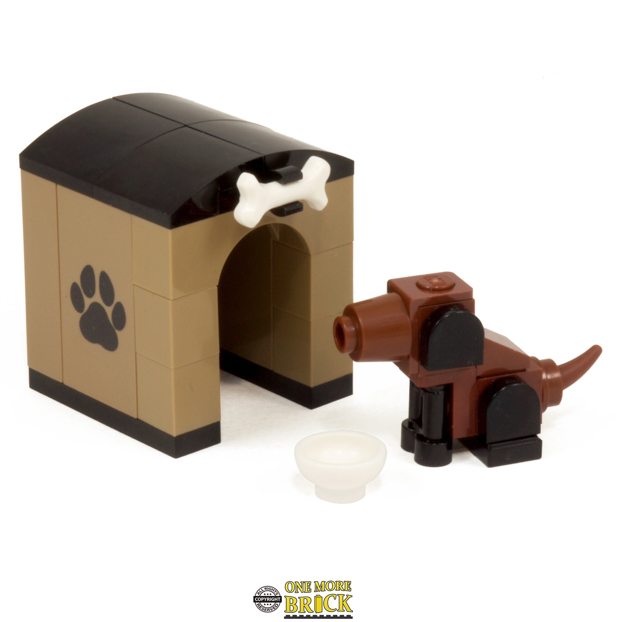 Custom Kit Made With Real LEGO Bricks Dog & Dog House Kennel Etsy