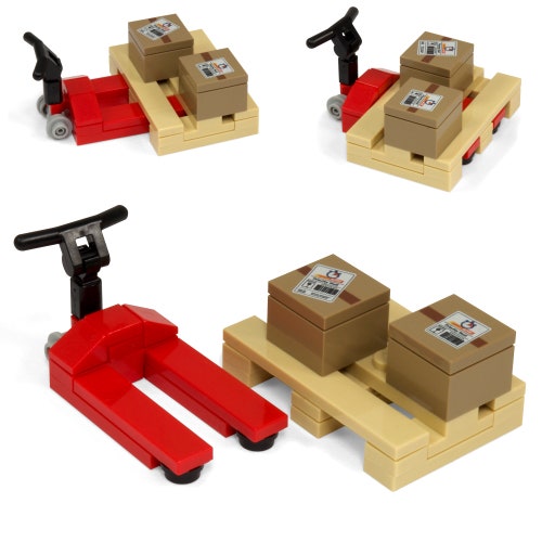 Custom Kit Made LEGO Bricks Pallet Truck Parcels - Etsy
