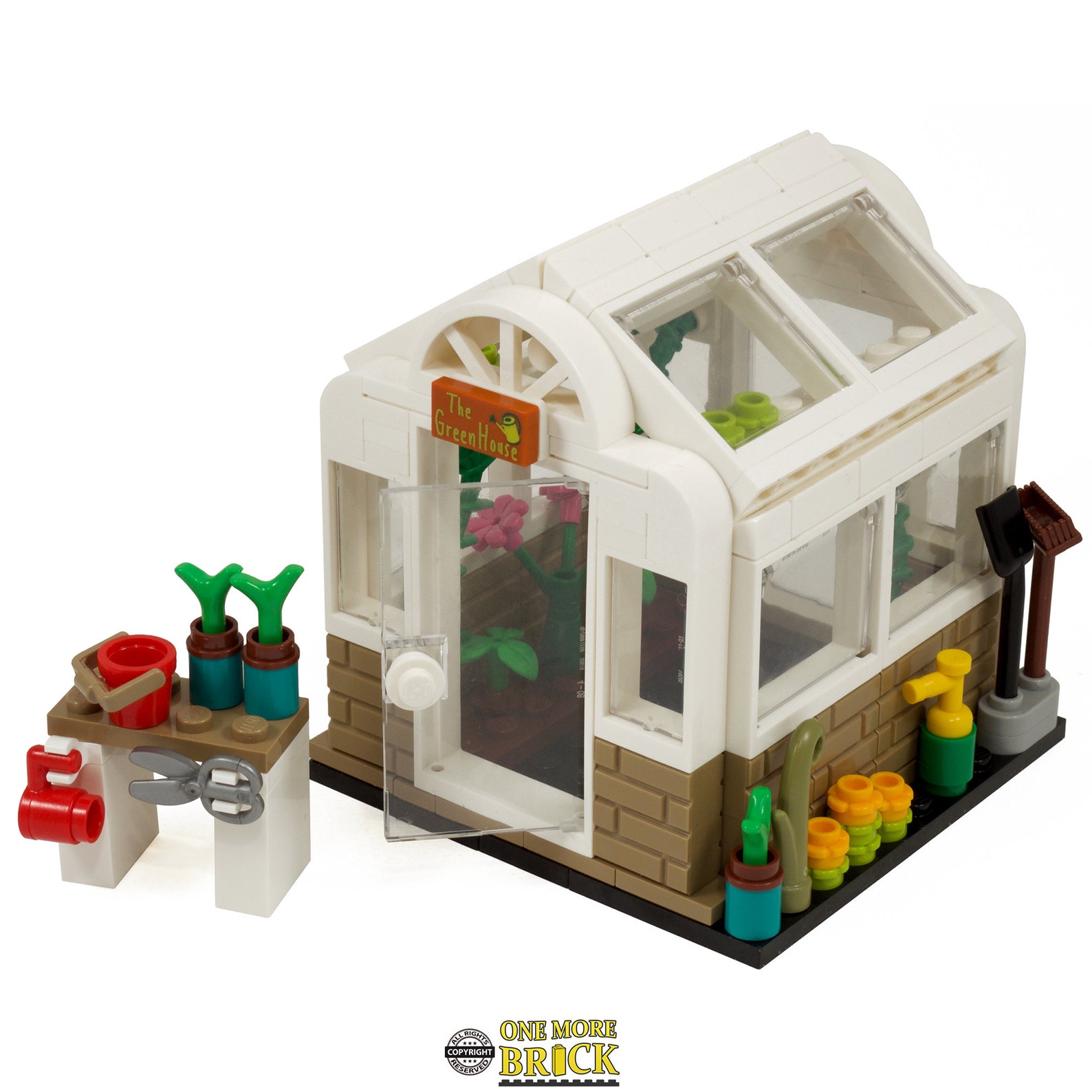 Greenhouse Garden Plant Shed Custom kit made with real LEGO Etsy
