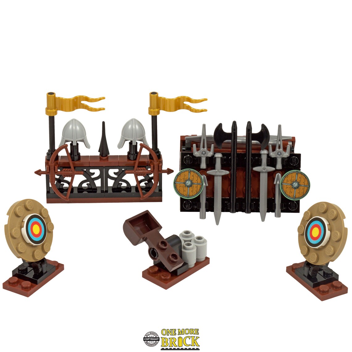 Castle Weapons Rack & Archery Range Custom kit made with Etsy