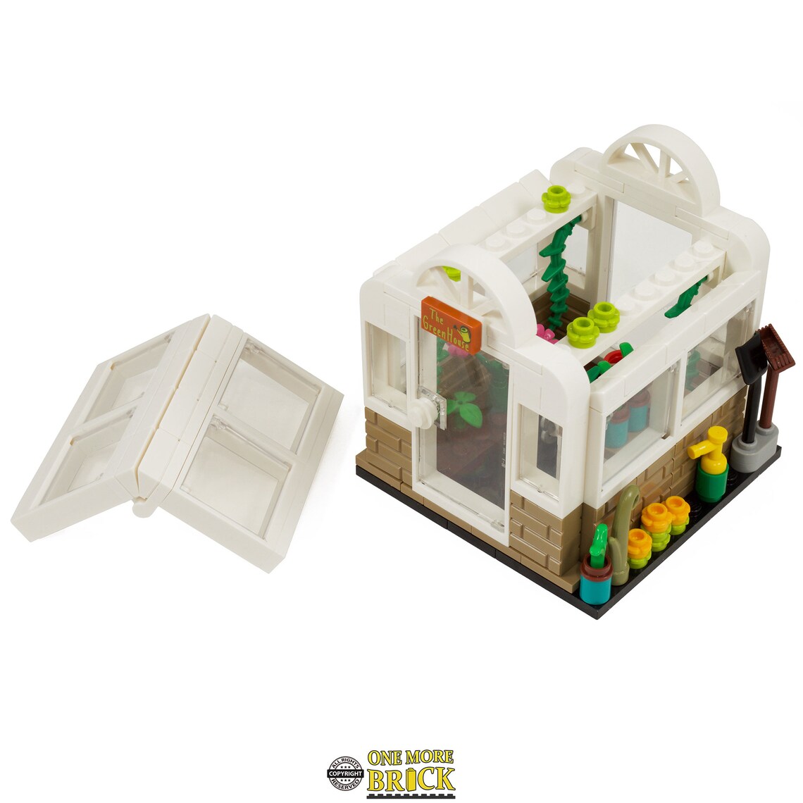 Greenhouse Garden Plant Shed Custom kit made with real LEGO Etsy