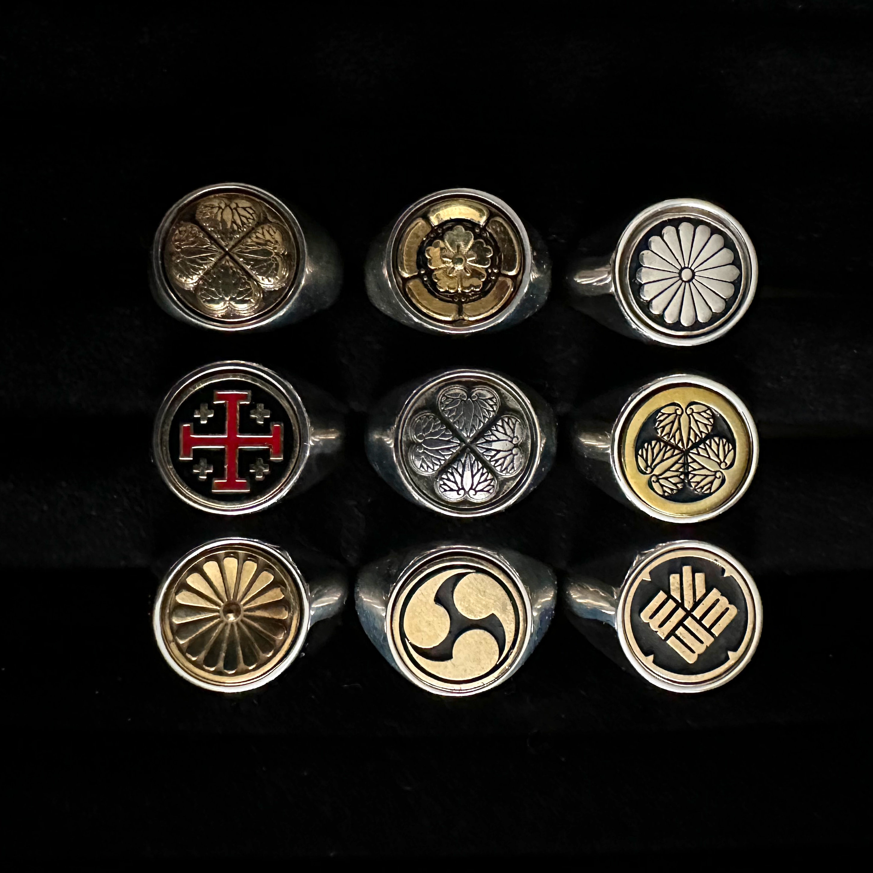 Japanese Samurai Kamon Silver/brass Ring - Etsy