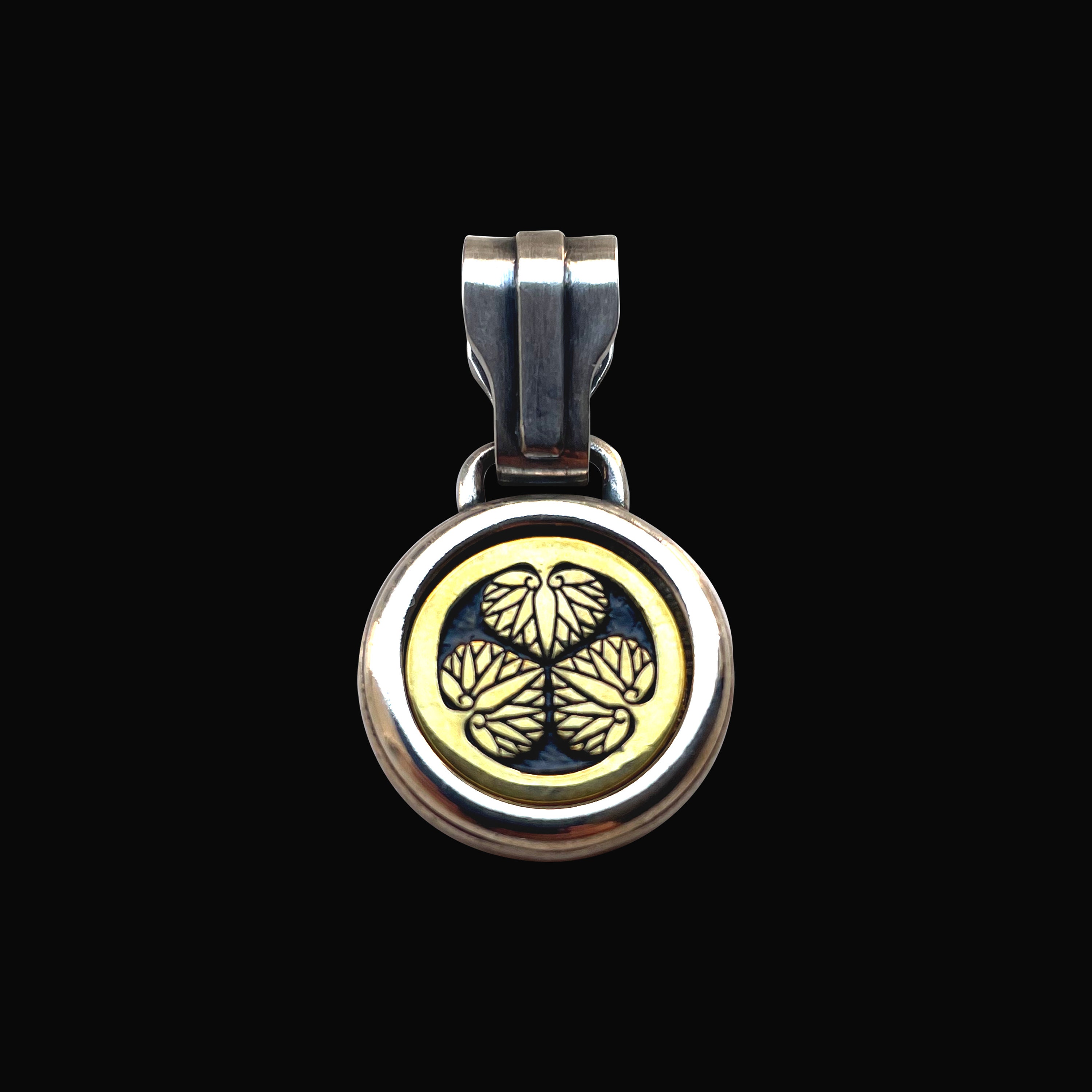 Japanese Samurai Kamon - Silver/brass Pendant - Etsy