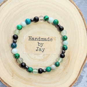 6mm Arthritis, Back Pain, Rheumatism and Nerve Pain Support Crystal Gemstone Bracelet