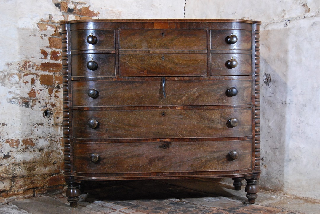 Antique Victorian Scotch Chest of Drawers Etsy