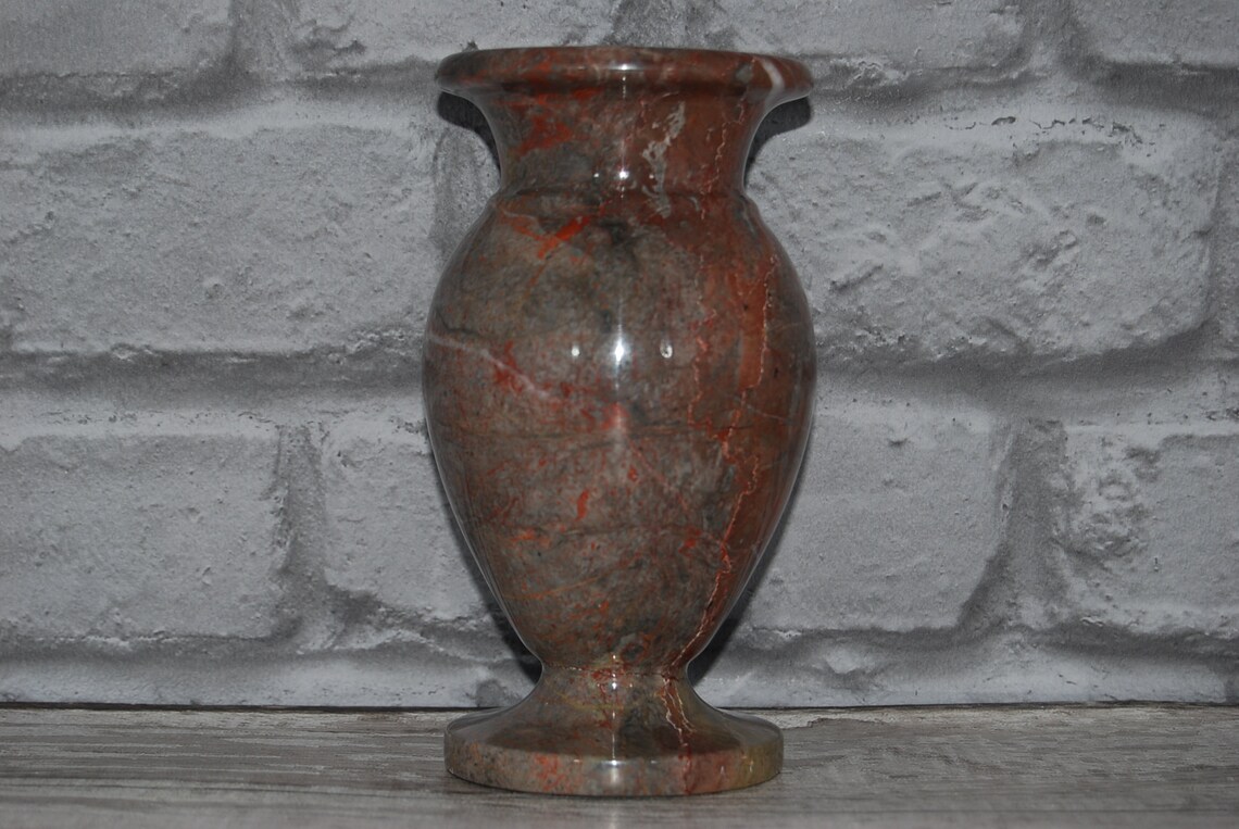 Vintage Marble Vase Etsy