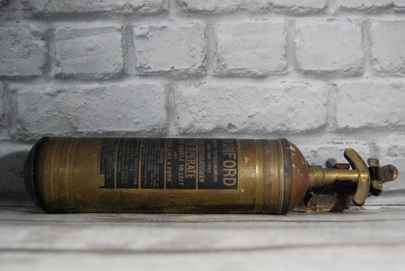 1965 Dunford Carbon Tetrachloride Hand Pump Fire Extinguisher Etsy