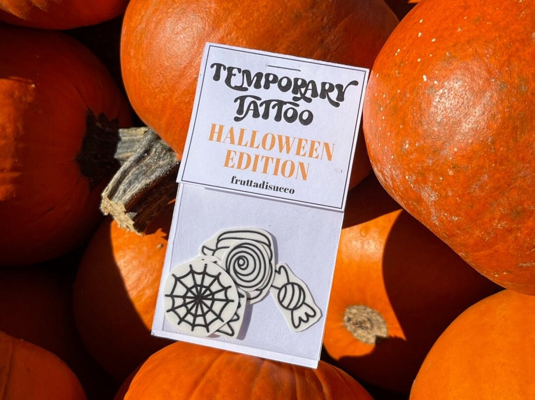 Halloween Bundle Temporary Tattoo Pack Tiny Small Cute Etsy