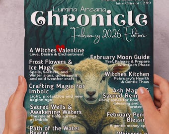 Lumina Arcana Chronicle | February 2026 | Witchcraft Digital Magazine | Imbolc Edition | 136-Page PDF Download
